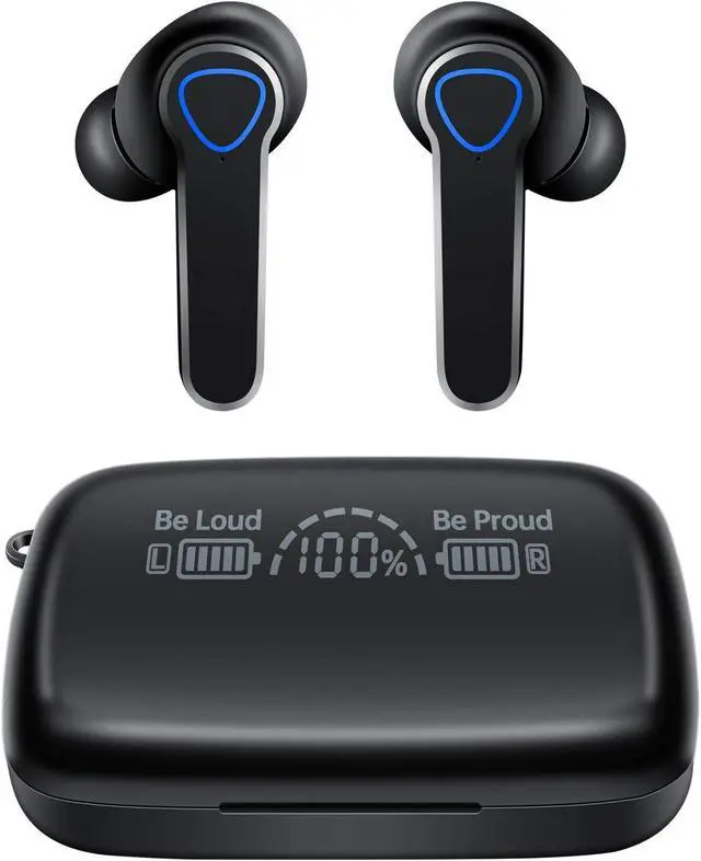 Main image of Ture Wireless Earbuds, Bluetooth 5.1 Headphones with Microphone IPX5 Waterproof Hi-Fi Stereo in Ear Earphones, Headset Premium Sound with Deep Bass for Sport, Touch Control CVC8.0 Noise Cancelling