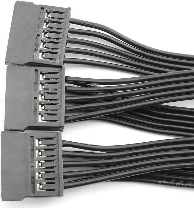 Alt view image 3 of 7 - 15 Pin SATA Power Extension Hard Drive Cable 1 Male to 5 Female Splitter Adapter 24-inch(60CM)