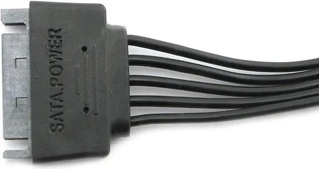 Alt view image 5 of 7 - 15 Pin SATA Power Extension Hard Drive Cable 1 Male to 5 Female Splitter Adapter 24-inch(60CM)