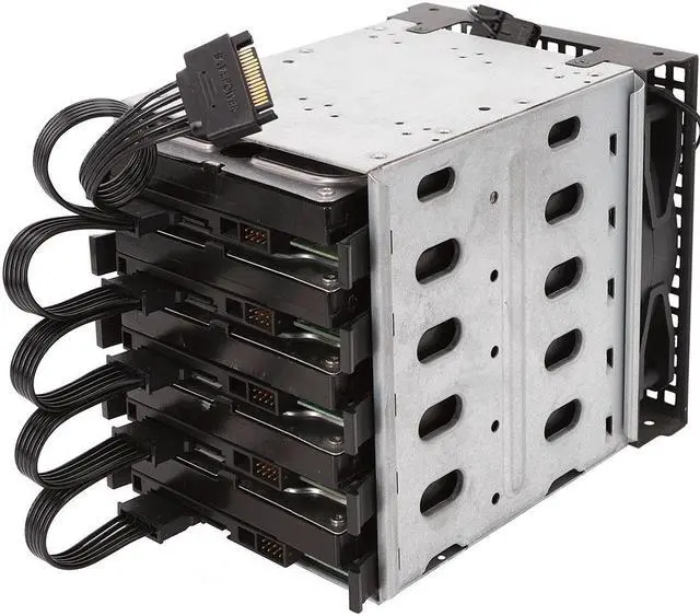 Alt view image 7 of 7 - 15 Pin SATA Power Extension Hard Drive Cable 1 Male to 5 Female Splitter Adapter 24-inch(60CM)