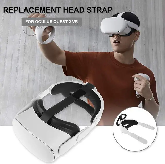 Alt view image 3 of 7 - Updated Head Strap Compatible for Oculus Quest 2, Replacement for Elite Strap, Adjustable Comfortable Strap with Head Cushion, Reduce Pressure for Quest 2 Headset