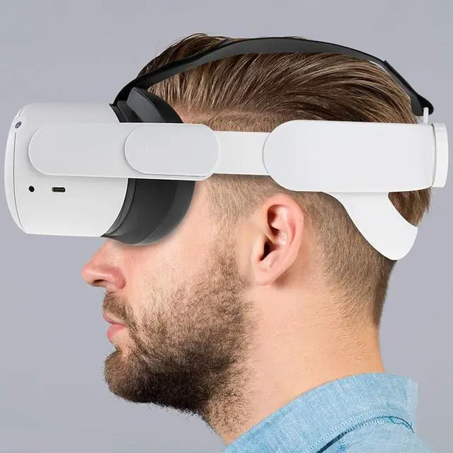 Alt view image 7 of 7 - Updated Head Strap Compatible for Oculus Quest 2, Replacement for Elite Strap, Adjustable Comfortable Strap with Head Cushion, Reduce Pressure for Quest 2 Headset