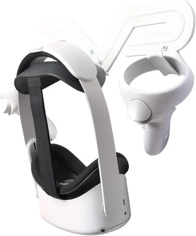 Main image of VR Headset and Controller Wall Mount Storage Stand Hook Compatible for Oculus Quest 2, Quest, Rift S, Hp Reverb G2, HTC Vive, Vive Pro, Cosmos, Elite, Valve Index, Playstation VR