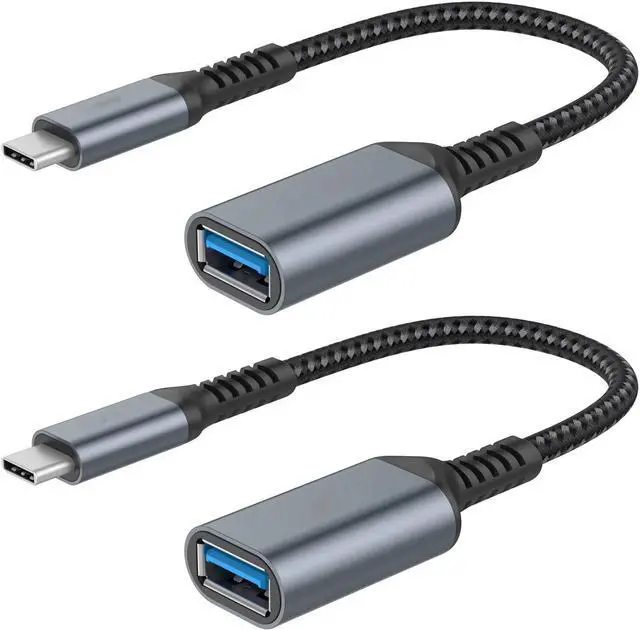 Main image of USB C to USB 3.0 Adapter [2 pack], USB-C to USB Adapter, USB Type-C to USB,Thunderbolt 3 to USB Adapter OTG Cable for Macbook Pro/Air 2020/2018,iPad Pro 2020,Galaxy S20 S20+,Google Pixel and More