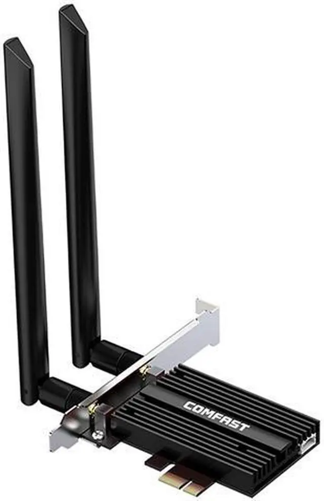 Main image of 3000Mbps AX200 WiFi 6 PCIe WiFi Card AX3000Mbps WiFi Network Card 802.11AX Dual Band 2.4G/5G, Bluetooth 5.0 WiFi Adapter with External Antennas Support Windows 10 64-bit