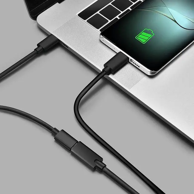 Alt view image 6 of 7 - USB C Extension Cable - Type C Extender Male to Female USB 3.2 Gen 2 10Gbps 100W Thunderbolt 3 Compatible with MacBook Pro iPad Pro Nintendo Switch DJI Mavic Dell XPS Surface Go Hub