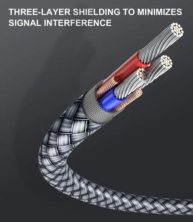 Alt view image 4 of 7 - Micro HDMI to HDMI Cable 6.6ft/2M, 4K-60Hz HDMI Type D to HDMI Type A Nylon-braided Lead for Raspberry Pi 4 b/4b/400,GoPro Black Hero 7 6 5,Sony Camera A6000,Nikon B500,Lenovo Yoga 3 Pro 710,Canon