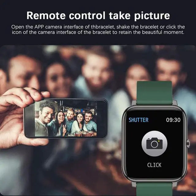Alt view image 4 of 7 - Smart Watch with Heart Rate Monitor, Activity Fitness Tracker Blood Pressure Blood Oxygen, Pedometer With Sleep Calories SMS SNS Call,Stopwatch Swimproof Weather For Men Women Gift