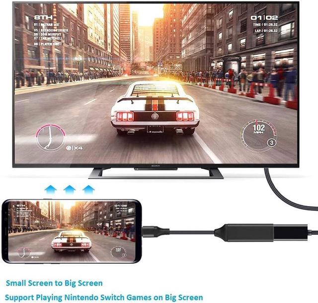 Alt view image 3 of 7 - USB C to HDMI Adapter, USB-C(Type C/Thunderbolt 3) to HDMI Adapter for MacBook Pro/Air 2019/2018, iPad Pro 2018, Dell XPS 13/15, Surface Go/Pro 7 and More (Color: Black)
