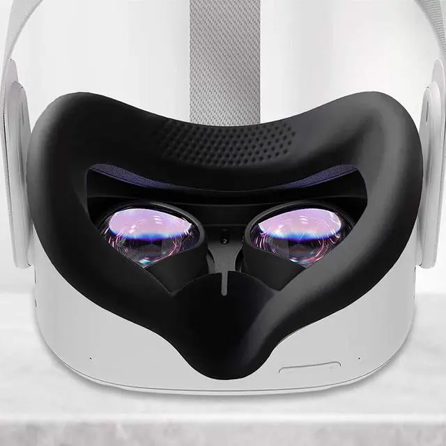 Alt view image 4 of 6 - Cover Set for Oculus Quest 2, Touch Controller Grip Cover,Quest Lens Cover, Lens Protect Cover for Oculus Quest 2, Anti-Throw Sweatproof Handle Protective Sleeve
