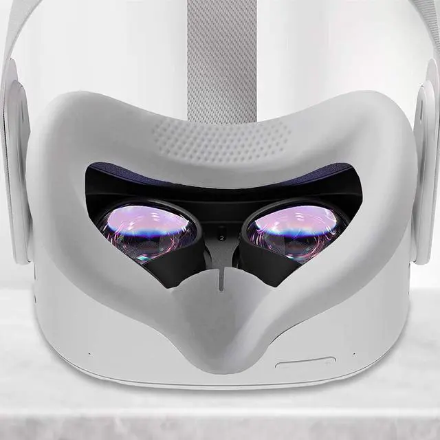 Alt view image 5 of 6 - Cover Set for Oculus Quest 2, Touch Controller Grip Cover,Quest Lens Cover, Lens Protect Cover for Oculus Quest 2, Anti-Throw Sweatproof Handle Protective Sleeve