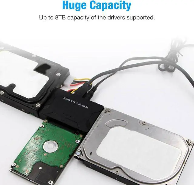 Alt view image 5 of 7 - USB 3.0 to IDE & SATA Converter External Hard Drive Adapter Kit 2.5"/3.5" Cable