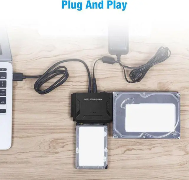 Alt view image 7 of 7 - USB 3.0 to IDE & SATA Converter External Hard Drive Adapter Kit 2.5"/3.5" Cable