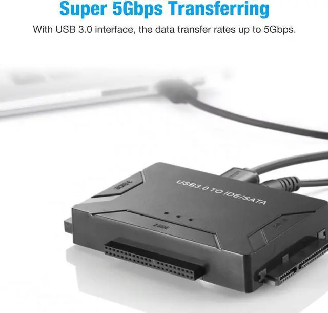Alt view image 4 of 7 - USB 3.0 to IDE & SATA Converter External Hard Drive Adapter Kit 2.5"/3.5" Cable