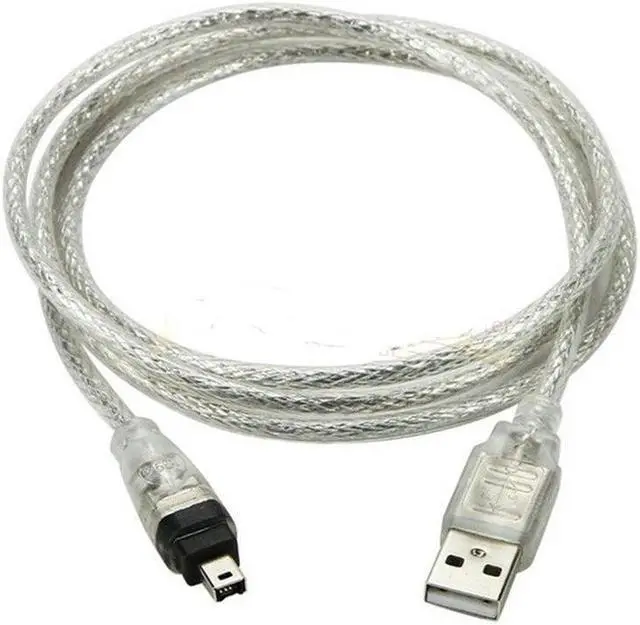 Main image of Usb To 1394 4Pin Cable Usb Male To Firewire Ieee 1394 4 Pin Male Ilink Adapter Cord Firewire 1394 Cable For Sony Dcr Trv75e Dv - Standard - Set Of 1