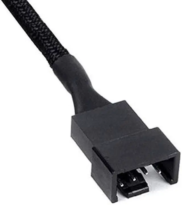 Alt view image 4 of 7 - 2 Pack 4Pin PWM Fan Splitter Cable Sleeved Braided Adapter Computer PC Fan Power Extension Cable 1 to 3 Converter for Computer ATX Case 4Pin3Pin Cooling Fan Cable 106 1 to 3