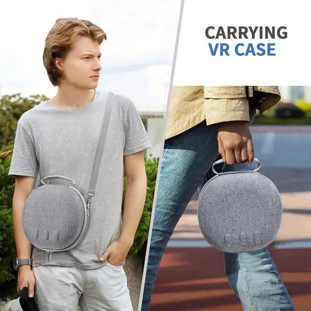 Alt view image 5 of 7 - Hard Carrying Case for O-culus Quest 3 VR Headset Controllers, Travel Carrying Case Storage Bag for Me-ta Quest 3 VR Gaming Headset & Touch Controllers Quest 3 Accessories for Travel Home Storage