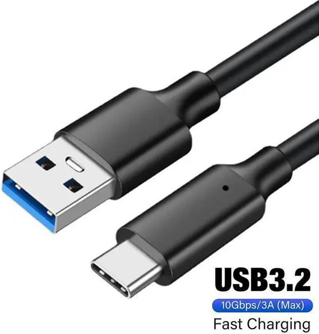 Alt view image 7 of 7 - USB 3.2 to USB C Cable 3.3ft / 1M, [10Gbps] USB 3.2 to Type C USB C 3.1 Cable, USB A to Type C USB 3.2 Data Transfer Cable PD 60W 3A Quick Charge 3.0 Charge Cord for External SSD USB-C devices..