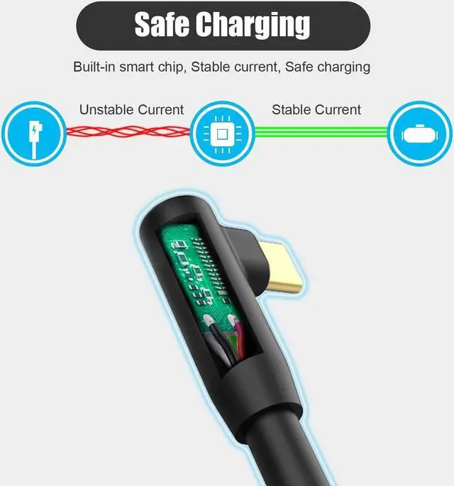 Alt view image 4 of 7 - Compatible with Oculus Quest 2 VR Headset Link Cable (16.4FT/5M), Suitable for Oculus Quest 1/Quest 2 / VR Headset Cable Compatible for Gaming PC and Type C Charger