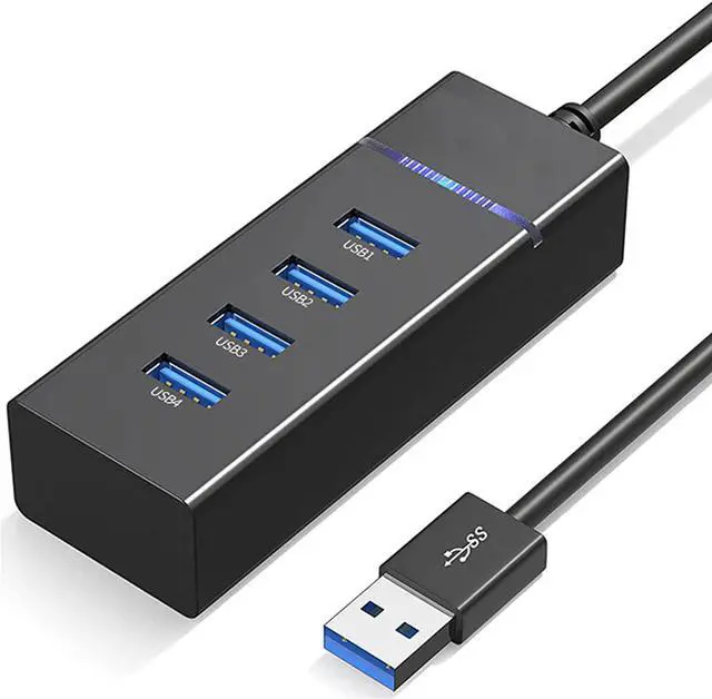 Main image of USBHub4xUSB3.0,4PortUSB3.0Hubwith1ftUSBSplitterCableMultiUSBPortExpander,USBHubforLaptop,PC,Mac,Printer,MobileHDD,USBFlashDrive,SchoolorBusinessComputerAccessories 8iop