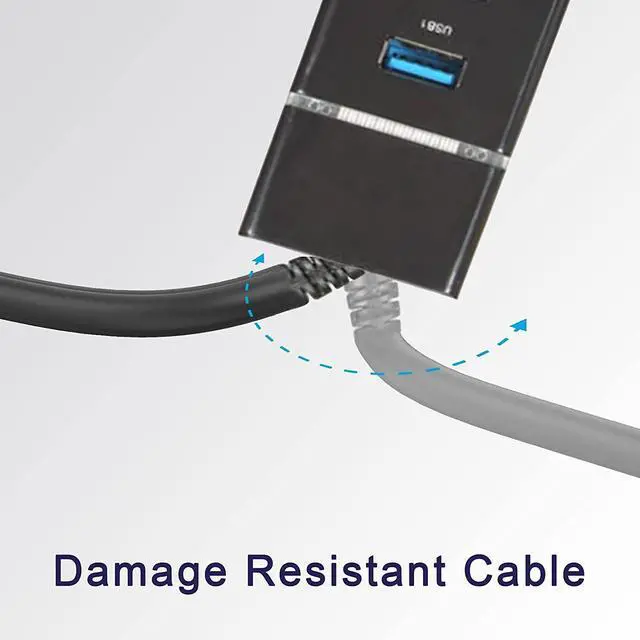 Alt view image 5 of 7 - USBHub4xUSB3.0,4PortUSB3.0Hubwith1ftUSBSplitterCableMultiUSBPortExpander,USBHubforLaptop,PC,Mac,Printer,MobileHDD,USBFlashDrive,SchoolorBusinessComputerAccessories 8iop