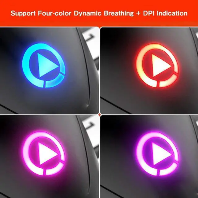 Alt view image 4 of 7 - Gaming Mouse Wired, 3200 DPI Adjustable, 7 Programmable Buttons & 7-Colour Backlit, Grip Ergonomic Optical PC Computer Gaming Mice Silent Mouse for Computer Laptop eokCXOY