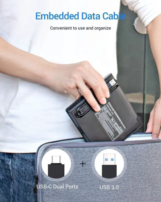 Alt view image 6 of 7 - External CD DVD Drive, USB 3.0 Type C Portable CD/DVD +/-RW Drive Slim DVD/CD ROM Rewriter Burner/Player Superdrive High Speed Data Transfer for Laptop Desktop PC Windows Linux OS Mac (Black)