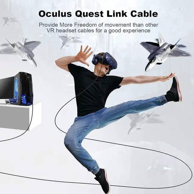 Oculus Link Cable 16FT/5M, Compatible for Oculus Quest Link