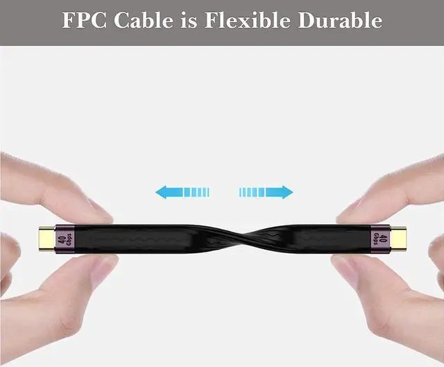 Alt view image 7 of 7 - Short-line(2/5FT) USB C to Type C Cable,Support Thunderbolt 4/3,USB 4, PD 100W Quick Charge,8K 4K Display,40Gbps Data Transfer Sync. Transfer for External Docking,MacBook,Phone,PowerBank.