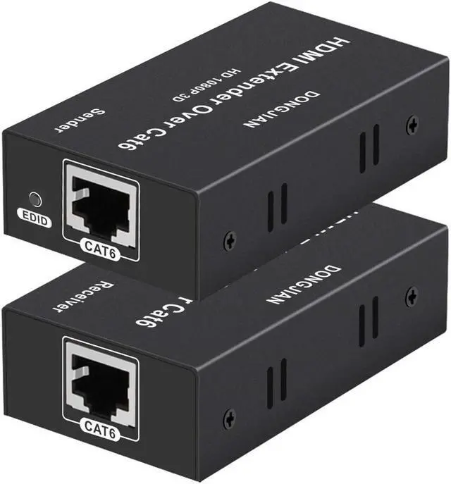 Main image of HDMI Extender,HDMI Over Single Cat5E/6/7 HDMI Repeater HDMI Balun Sender Transmitter Receiver Support 1080p 3D HDMI 1.4a HDCP EDID