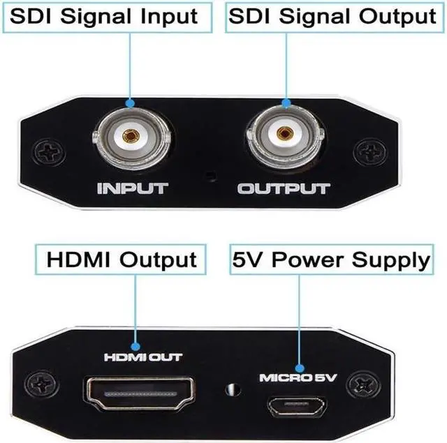 Alt view image 2 of 7 - SDI to HDMI Converter Adapter 1080P 3G HD-SDI SD-SDI for Camera Home Theater