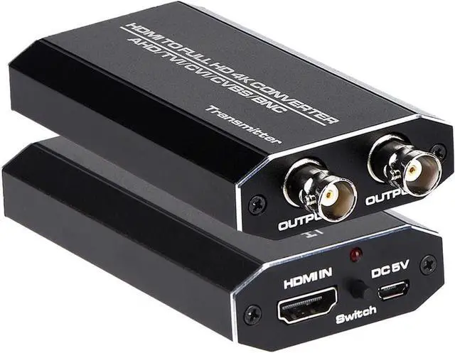 Main image of HDMI to AHD Converter, HDMI to AHD Adapter with AHD Loopout 500M Repeater for HD CCTV Outdoor Home Security Surveillance IP Camera System AHD DVR NVR Video Recorder