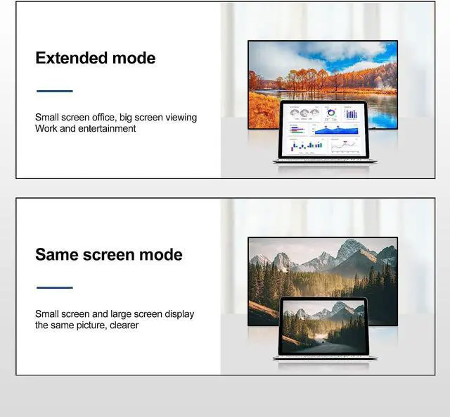 Alt view image 4 of 7 - 8K 4K Mini DP to DisplayPort 8K Cable with DP to Mini DP Adapter, DP1.4 Bi-Directional Conversion Transmission Cable 8K@60Hz 4K@144Hz for MacBook Air Projector 3.3 ft.