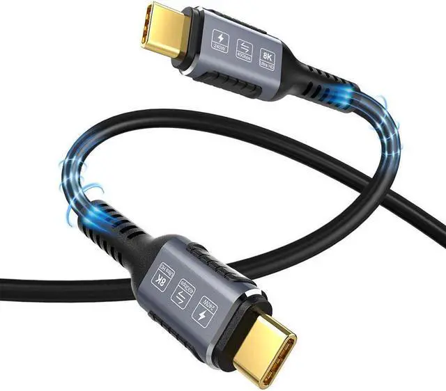 Main image of Gen3 40Gbps USB 4.0 Type C to C 240W Fast Charging Cable 6FT, 240W Type C To USB C Fast Charging Cables 48V 5A USB4 PD3.1 QC5.0 Full Function Thunderbolt 3/4 40Gbps 8K 60Hz Video Data Cable