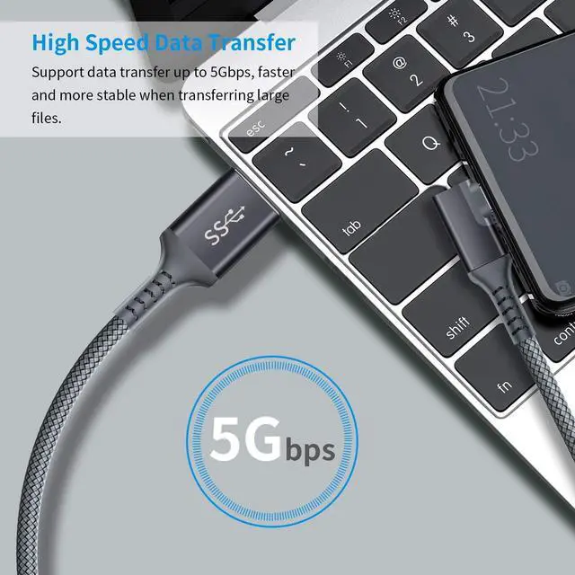 Alt view image 5 of 7 - VR Link Cable 16FT/5M Compatible for Oculus Quest 2, USB 3.0 to USB Type C High Speed Data Transfer & Fast Charging USB C Cable Compatible for VR Headset Quest Headset and Gaming PC (16feet, Gray)