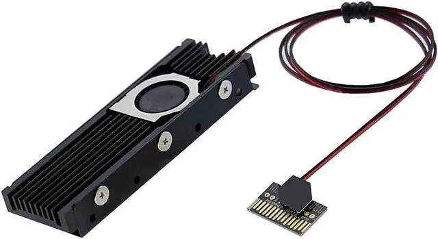 Main image of Aluminum M.2 2280 SSD Heatsinks with 20mm Fan Powerful Cooling for PCIE NVME or SATA M.2 SSD Cooler