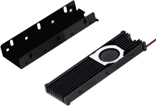 Alt view image 3 of 6 - Aluminum M.2 2280 SSD Heatsinks with 20mm Fan Powerful Cooling for PCIE NVME or SATA M.2 SSD Cooler