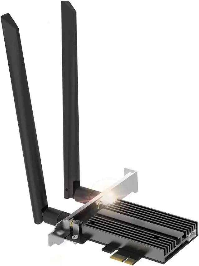 Main image of AX200 WiFi 6 Card PCIe 3000Mbps for PC, Wireless Adapter with Bluetooth 5.0 Dongle 802.11AX WiFi Adapter Express Network Dual Band 5dBi High Rotating Antenna (ONLY Support Desktop for Win10 64bit)