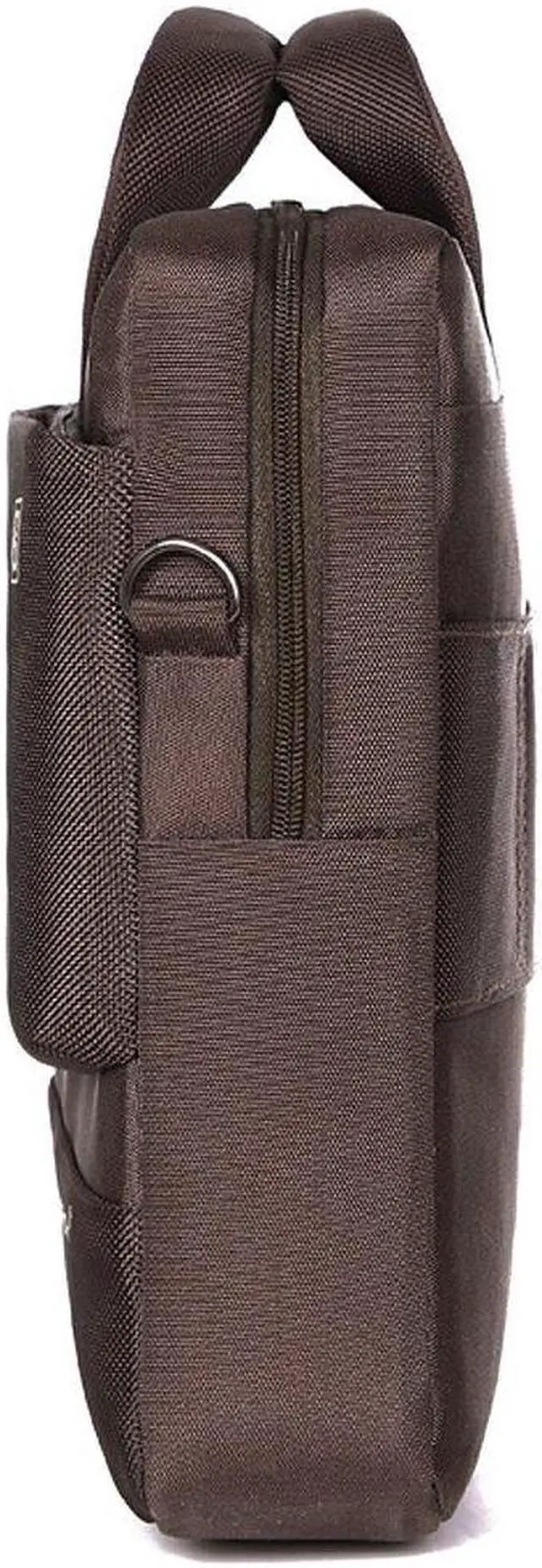 Alt view image 2 of 7 - 15.6 Inch Notebook Case, Water Resistant Nylon Laptop Bag Cover Sleeve Briefcase Handbag Shoulder Bag with Back Blet For 15-15.6 Inch Apple Macbook, Notebook, Laptop, Tablet PC, Ultrabook