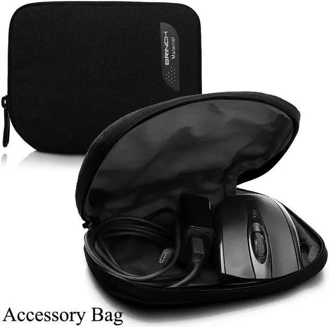 Alt view image 3 of 7 - 15, 15.6-Inch Waterproof Laptop Carrying Case Bag with Handle and Accessory Bag for Apple Macbook, Chromebook, Acer, Asus, Dell, Lenovo, HP, Samsung, Sony, Toshiba