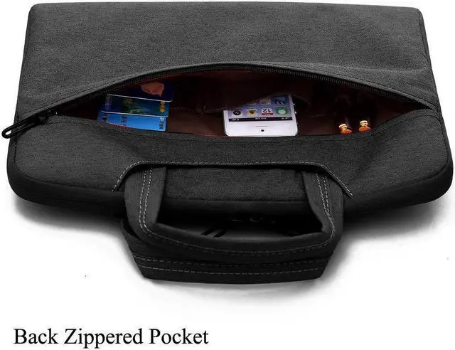 Alt view image 4 of 7 - 15, 15.6-Inch Waterproof Laptop Carrying Case Bag with Handle and Accessory Bag for Apple Macbook, Chromebook, Acer, Asus, Dell, Lenovo, HP, Samsung, Sony, Toshiba