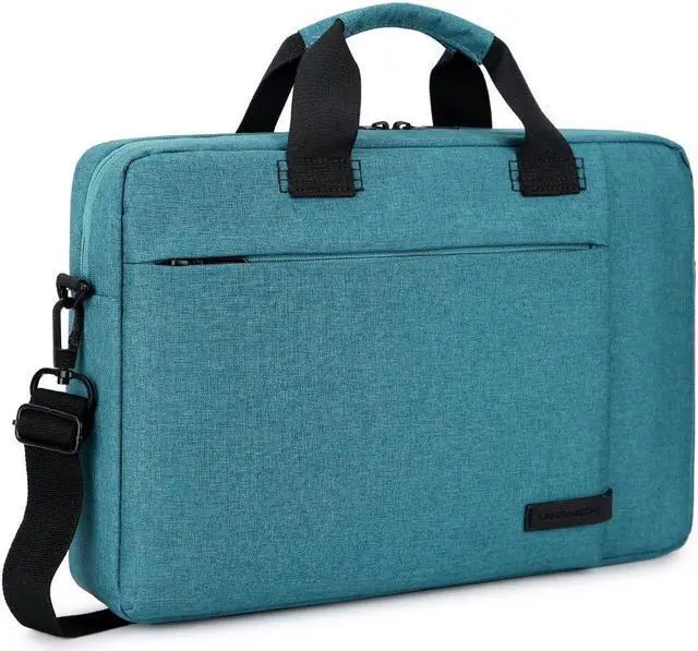 Alt view image 2 of 7 - BW224 Laptop Bag 13.3 Inch, Stylish Fabric Laptop Messenger Shoulder Bag Case Briefcase for 13 - 13.3 Inch Laptop / Notebook / MacBook / Ultrabook / Chromebook Computers (Blue)