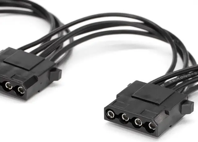 Alt view image 5 of 5 - Molex Splitter 4 Pin IDE Power Supply Extension Cable 1 to 3 Y Splitter 6.7 inch
