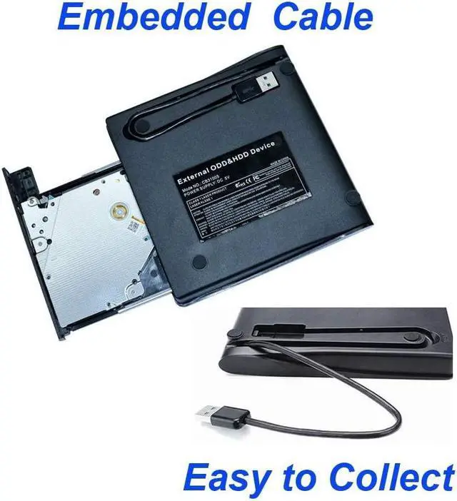 Alt view image 4 of 7 - USB 3.0 External CD/DVD Drive,Ultra-Thin Touch Portable High-Speed Data Transfer CD/DVD-RW Burner Player for Desktop Laptop Ultrabook Support Windows XP/7/8/10/Vista,Mac OS-Black eokCXOY