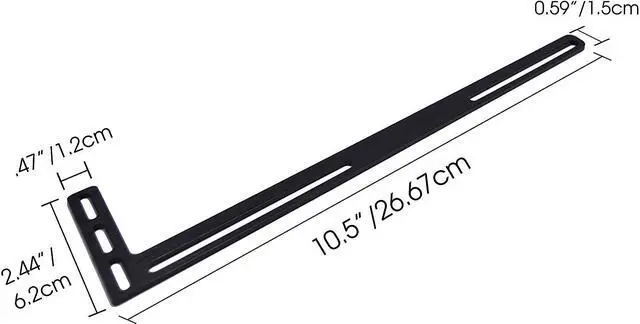 Alt view image 2 of 7 - Graphics Card GPU Brace Support Black Video Card Sag Holder/Holster Bracket, Anodized Aerospace Aluminum, Single or Dual Slot Cards