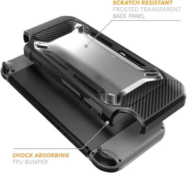Alt view image 5 of 7 - Nintendo Switch Box Case with Protect case, TPU Protective Heavy Duty Cover Case for Nintendo Switch with Shock-Absorption and Anti-Scratch (Black)