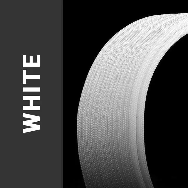 Alt view image 2 of 5 - Power Supply Sleeved Cable /24pin ATX /4+4pin EPS /8-pin PCI-E /6pin PCI-E PSU Extension Cable Kit 30cm Length with Combs, White