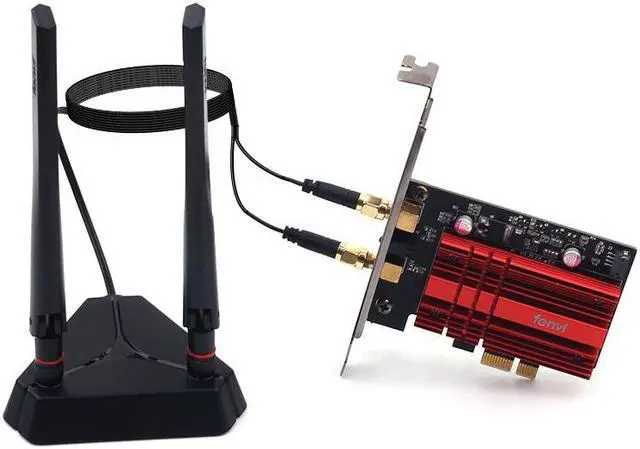 Alt view image 3 of 7 - FV-AX3000Pro WiFi 6 Wireless Network Card Intel wifi 6 AX200 wifi PCI-E WiFi Adapter Dual Band 802.11AX 3000Mbps WiFi Bluetooth 5.2 Adapter AX200NGW for Desktop PCIe wifi Card