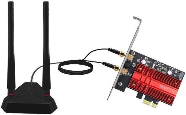 Alt view image 3 of 7 - AXE5400 WiFi 6E PCIe WiFi Card Bluetooth 5.2 AX210 WiFi 6e Card Tri-band 2.4G/5G/6G Network Card 802.11ax 3000Mbps WiFi Adapter with MU-MIMO OFDMA Heat Sink WPA3 for Windows 11,10