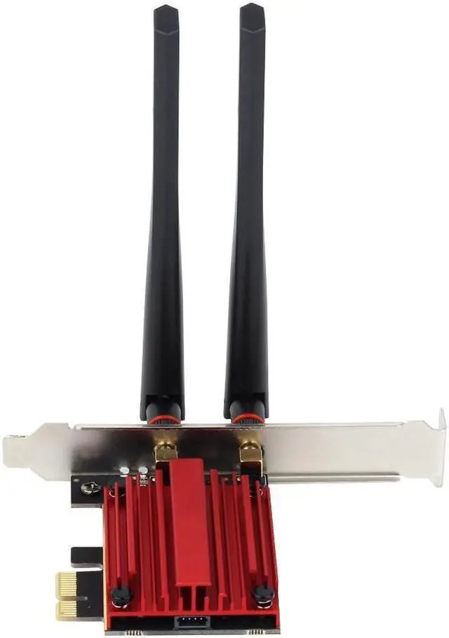 Alt view image 7 of 7 - AX5400 PCIe WiFi 7 WiFi Card for Desktop PC Bluetooth 5.4 WPA3 802.11be AX Tri Band Wireless Adapter with MU-MIMO Ultra-Low Latency Supports Windows 11,10 (Not Support for AMD Motherboard)